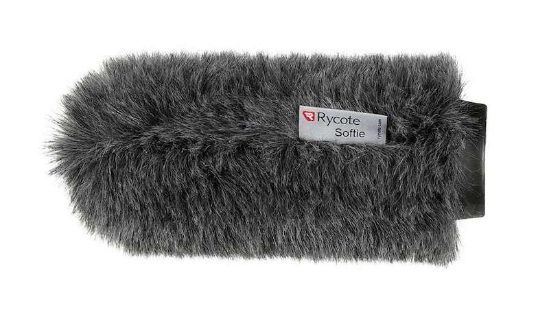 Essential video production gear for good audio: a furry windshield.