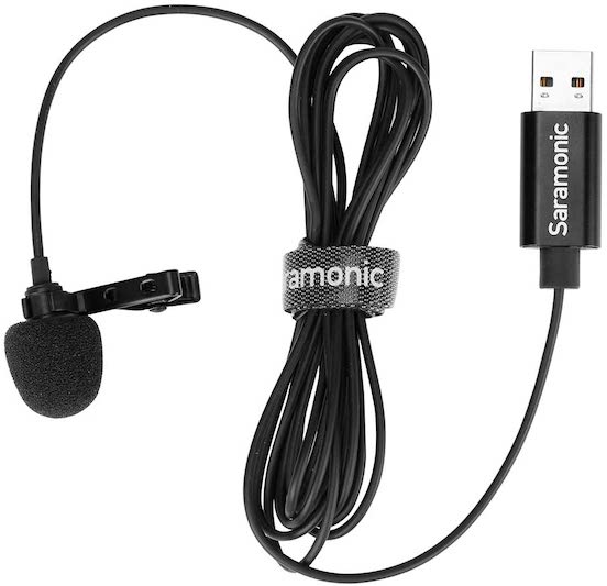 Saramonic lavaliere mic, ideal for business videos