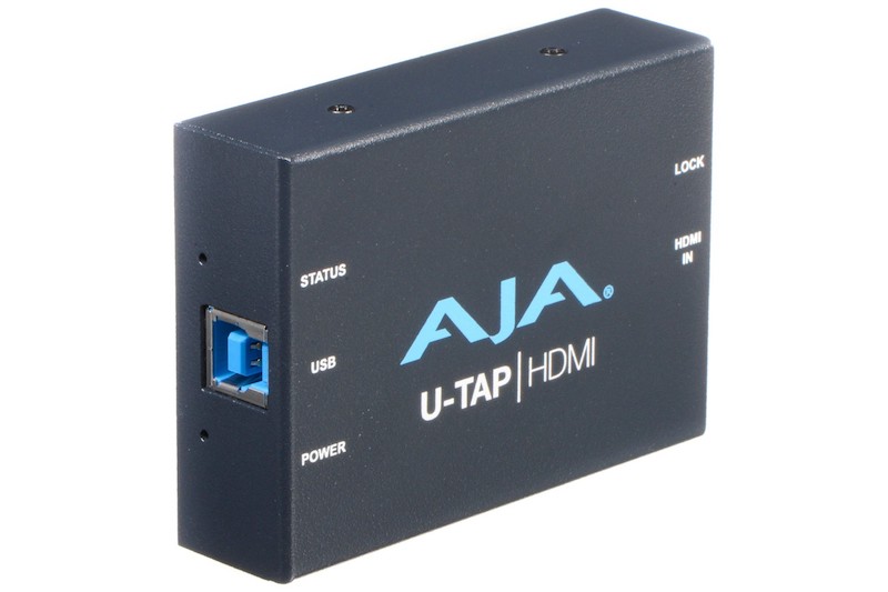 The AJA U-tap usb video capture device