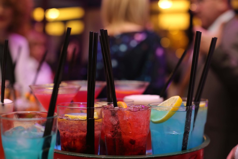 Colourful drinks used to illustrate that planning a corporate video is like planning a party.